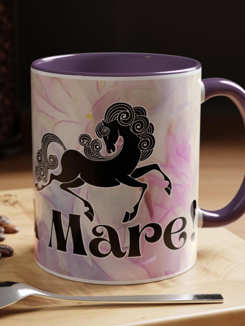I ride a MARE! - Cowboy Wisdom Ceramic Mug, Horse Lover Gift, Mare Horse Mug